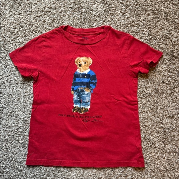 Polo Ralph Lauren Other - Polo by Ralph Lauren Toddler Boy Red Polo Bear Tee